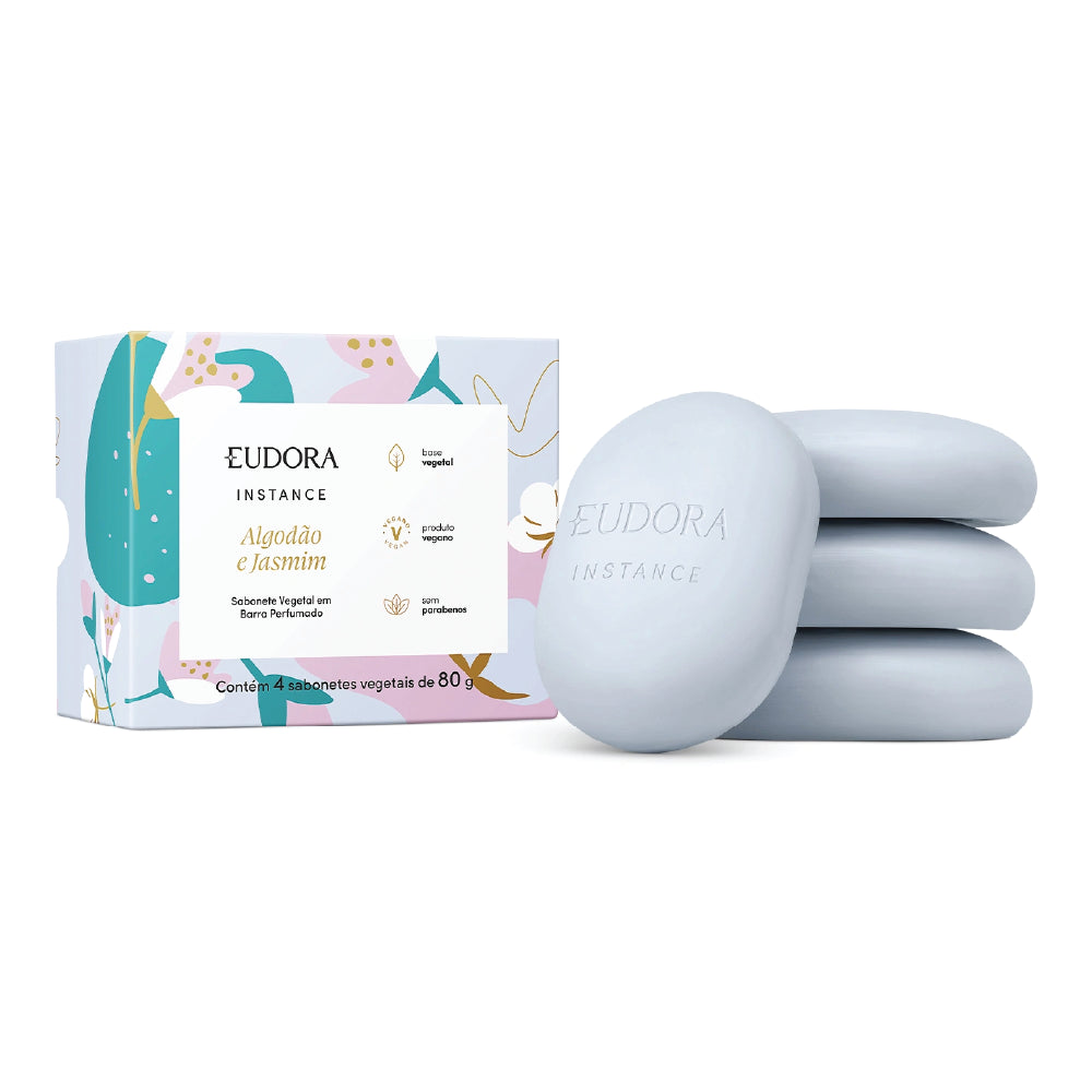 EUDORA INSTANCE COTTON & JASMINE BAR SOAP 320G