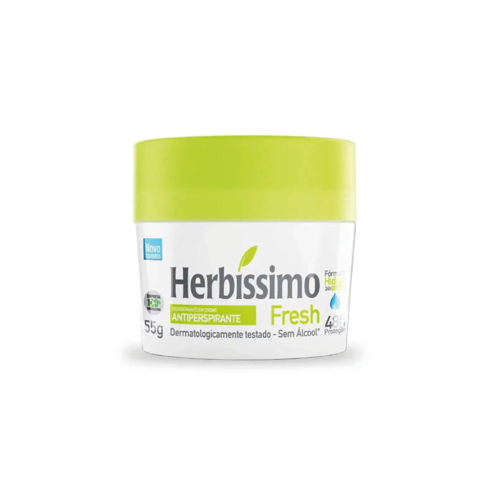 HERBISSIMO FRESH ANTIPERSPIRANT CREAM DEODORANT 55G
