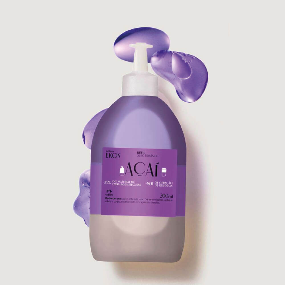 NATURA EKOS ACAI THREE-PHASE BODY OIL REFILL 200ML