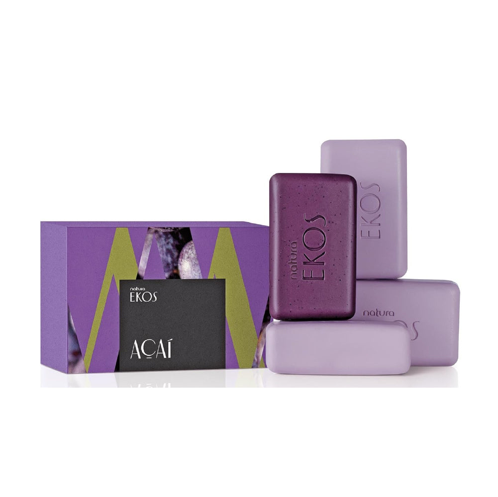 NATURA EKOS CREAMY AND EXFOLIANT ACAI BAR SOAP 400G
