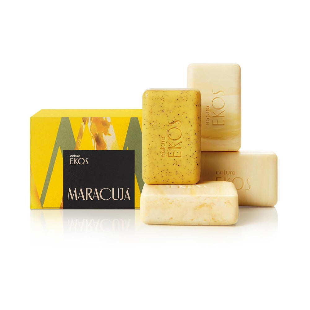 NATURA EKOS CREAMY AND EXFOLIANT PASSION FRUIT BAR SOAP 400G