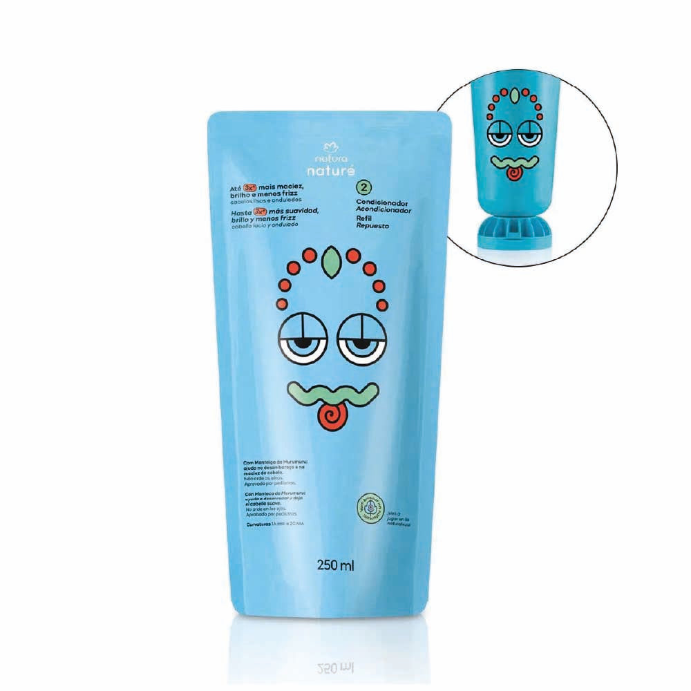 NATURA NATURE CONDITIONER FOR STRAIGHT AND WAVY HAIR REFILL 250ML