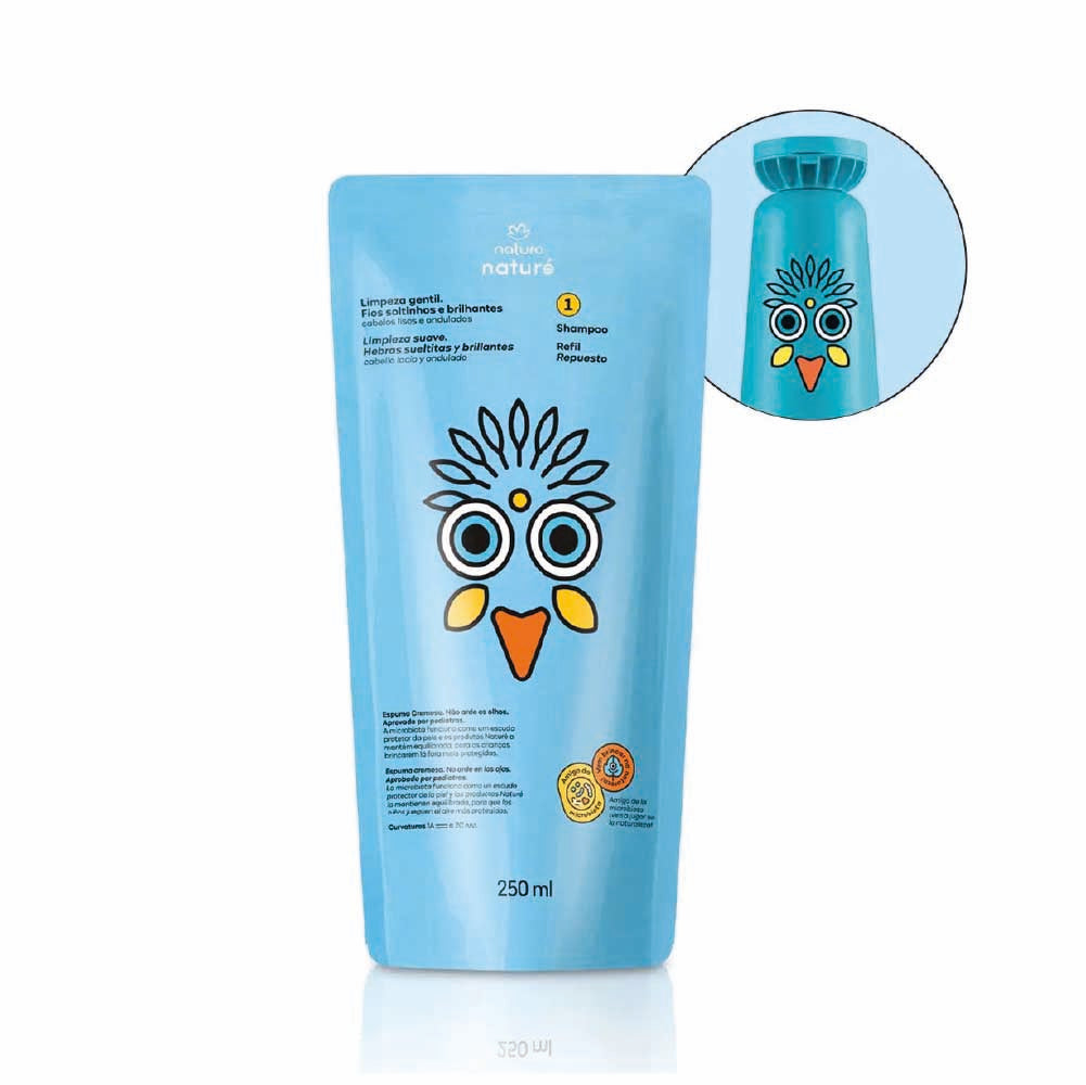 NATURA NATURE SHAMPOO FOR STRAIGHT AND WAVY HAIR REFILL 250ML