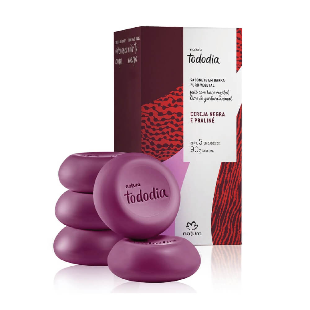 NATURA TODODIA BLACK CHERRY & PRALINÉ BAR SOAP 450G