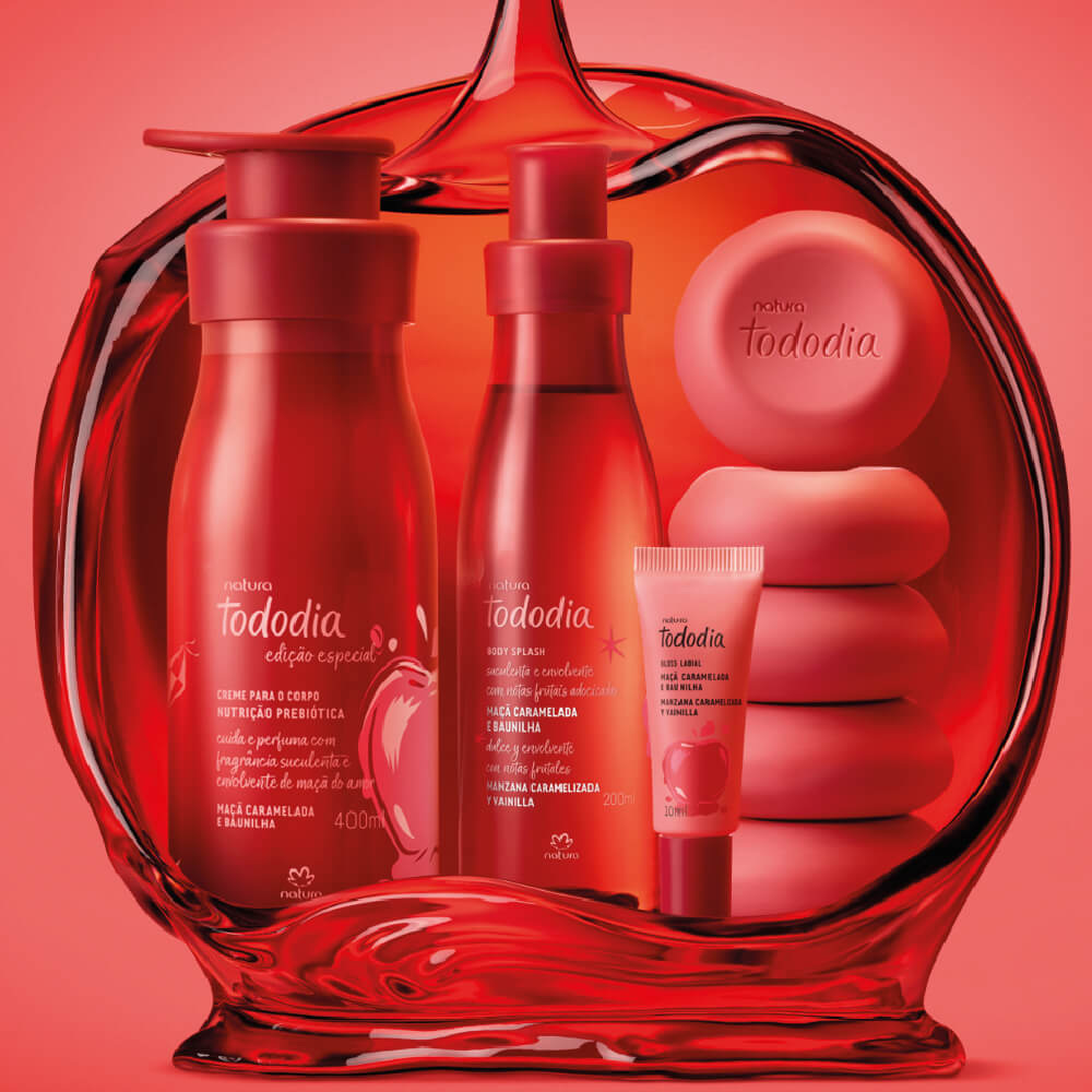 NATURA TODODIA CARAMELIZED APPLE AND VANILLA BODY LOTION 400ML