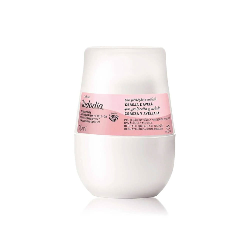 NATURA TODODIA CHERRY AND HAZELNUT ROLL-ON DEODORANT 70ML