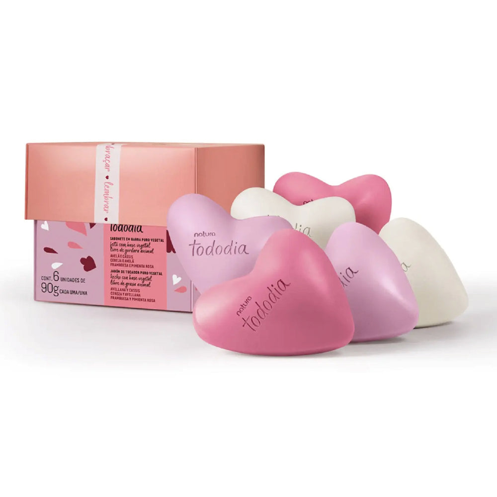 NATURA TODODIA HEART ASSORTED BAR SOAP GIFT SET 540G