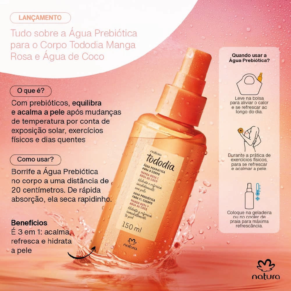NATURA TODODIA MANGO AND COCONUT WATER BODY MIST 150ML