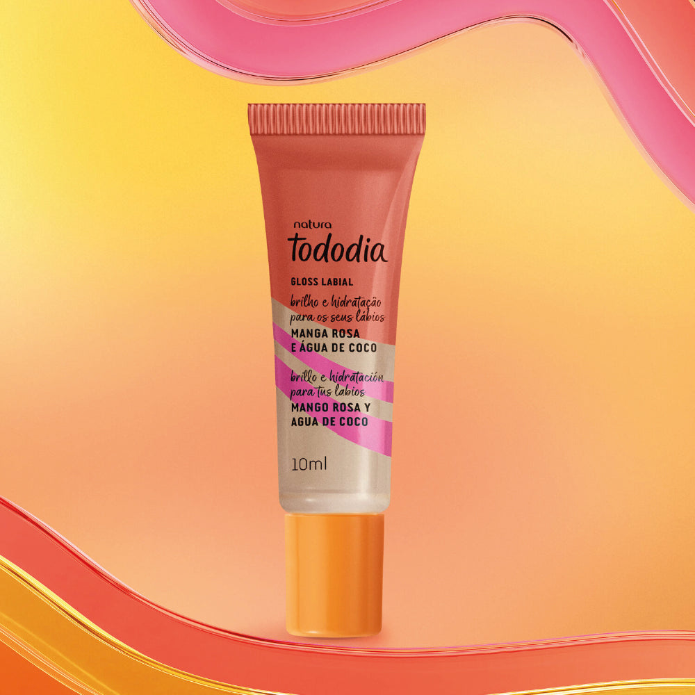 NATURA TODODIA PINK MANGO & COCONUT WATER LIP GLOSS 10ML