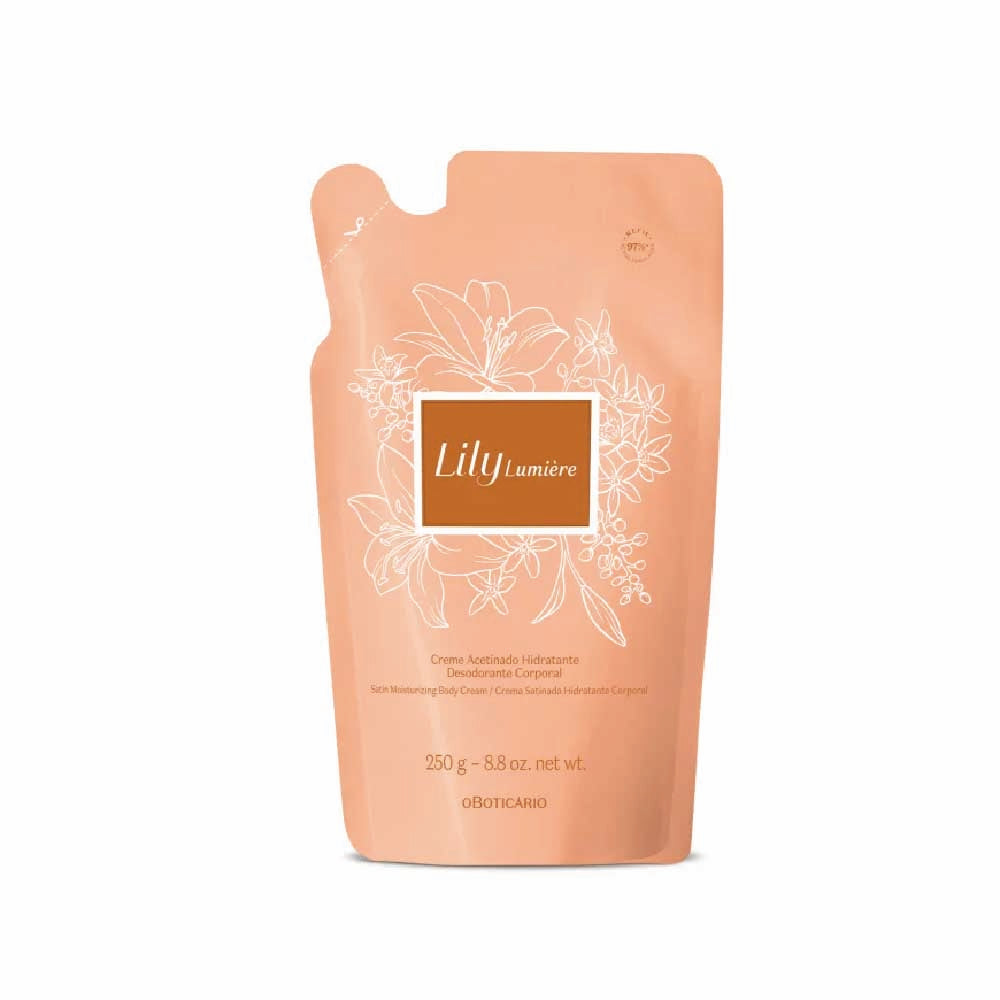 O BOTICARIO LILY LUMIERE BODY CREAM REFILL 250G