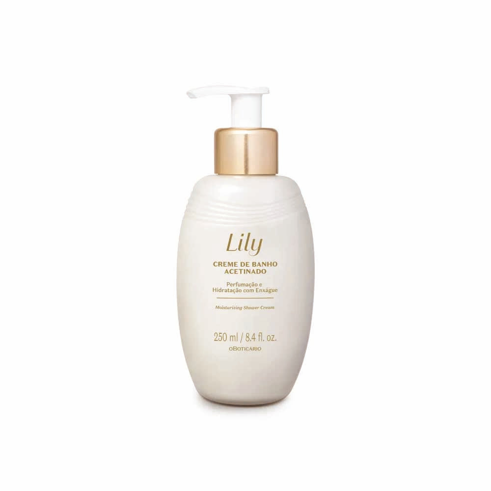 O BOTICARIO LILY SATIN BATH CREAM 250ML