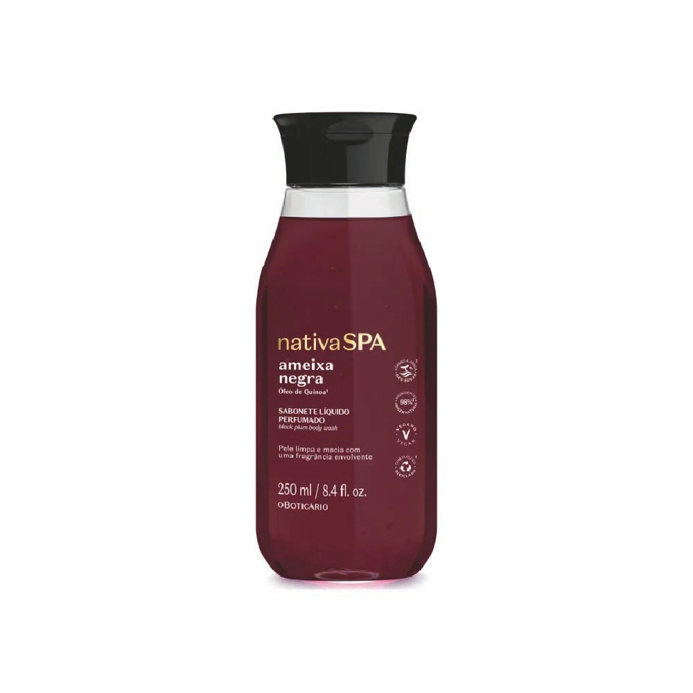 O BOTICARIO NATIVA SPA BLACK PLUM BODY WASH 250ML