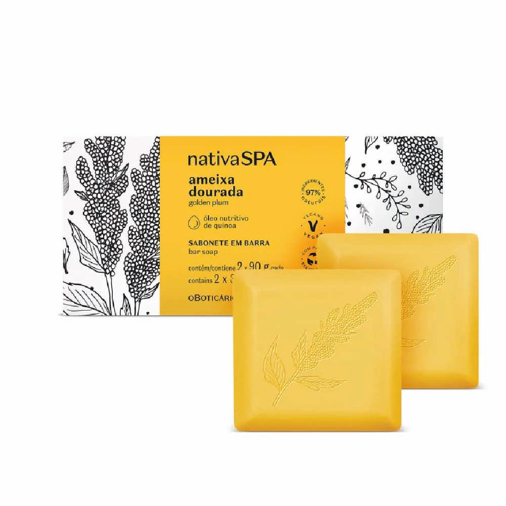O BOTICARIO NATIVA SPA GOLDEN PLUM BAR SOAP 180G