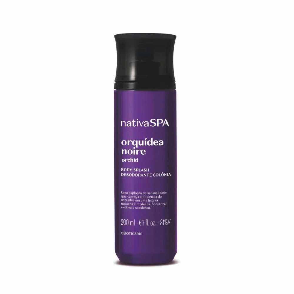 O BOTICARIO NATIVA SPA ORCHID NOIRE BODY SPLASH 200ML