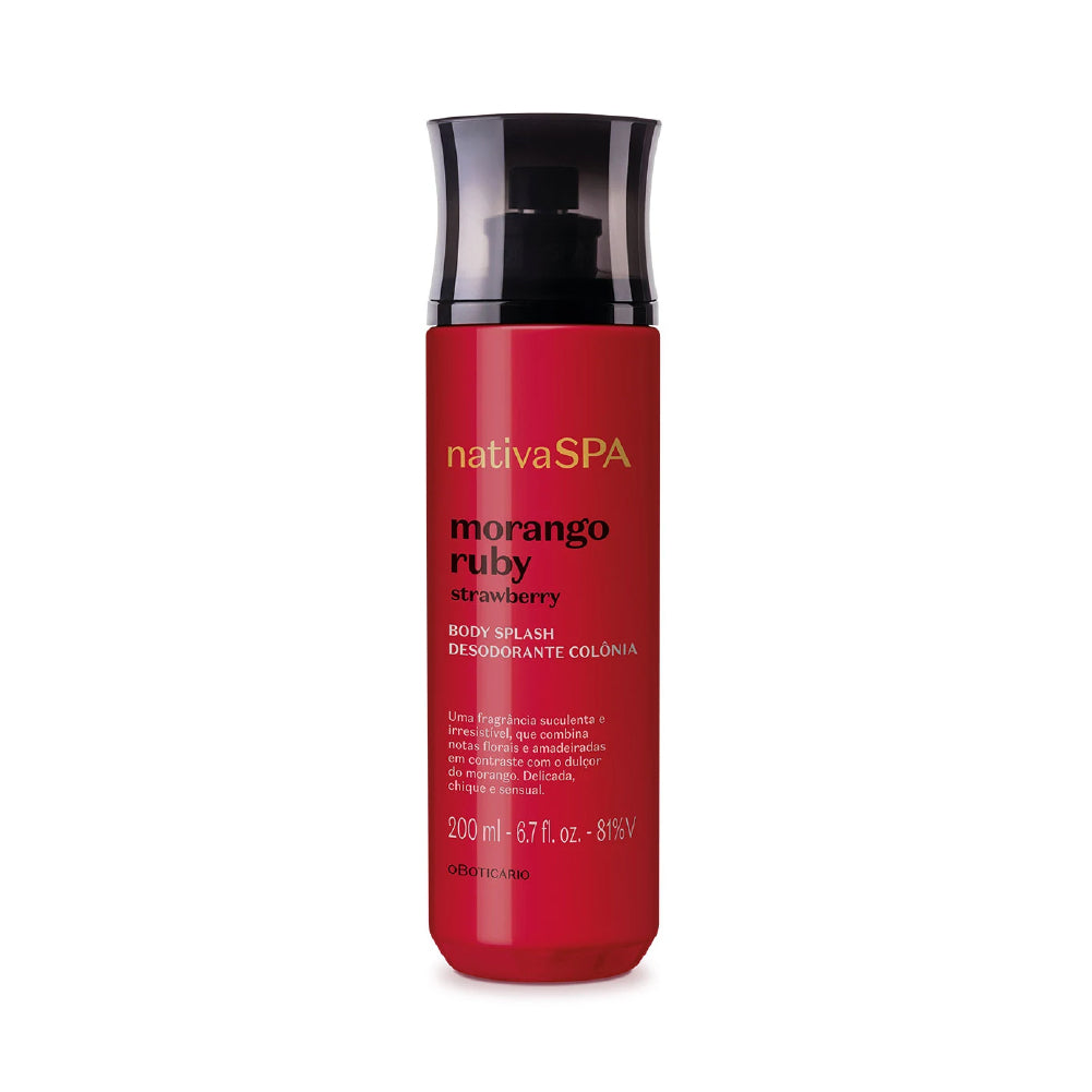 O BOTICARIO NATIVA SPA STRAWBERRY BODY SPLASH 200ML