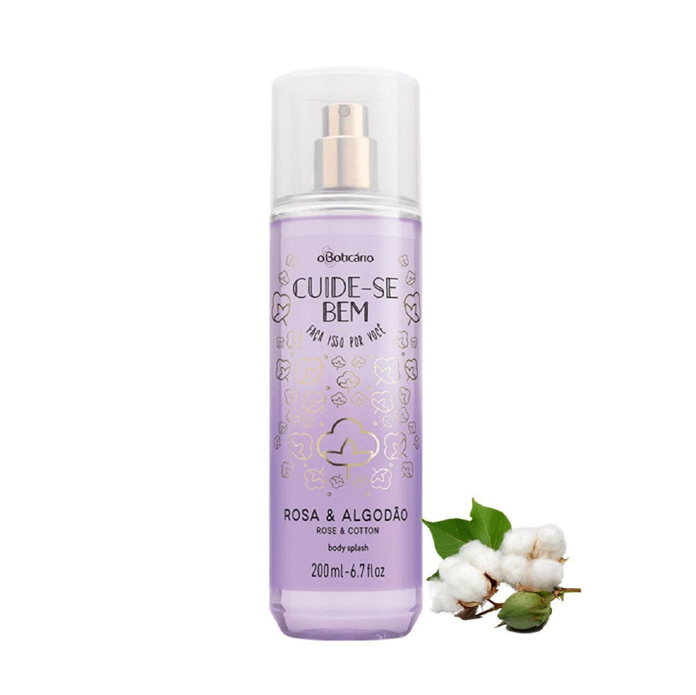 O BOTICARIO ROSE & COTTON BODY SPLASH 200ML