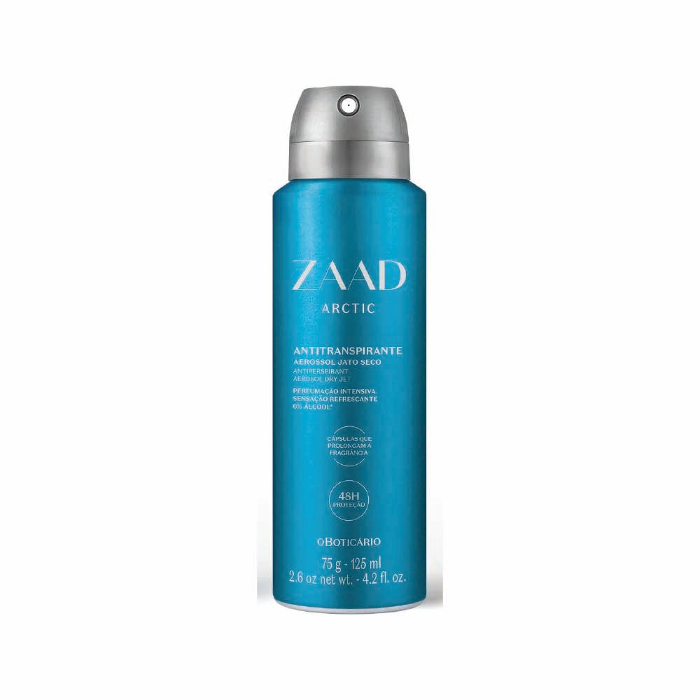 O BOTICARIO ZAAD ARTIC DEODORANT AEROSOL 125ML