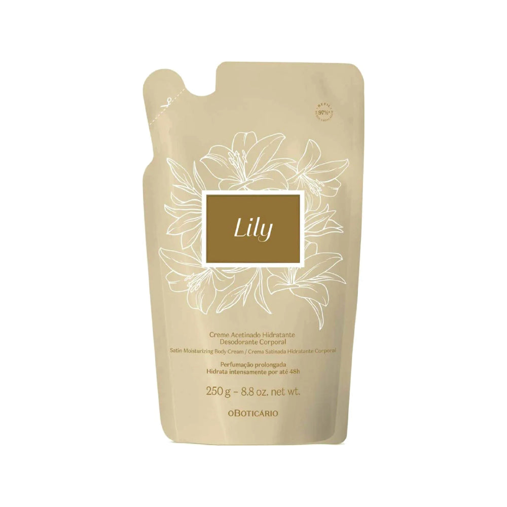 O BOTICARIO LILY BODY CREAM REFILL 250G