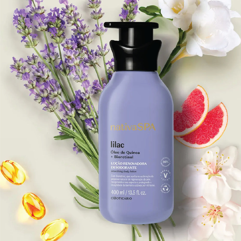 O BOTICARIO NATIVA LILAC BODY LOTION 400ML