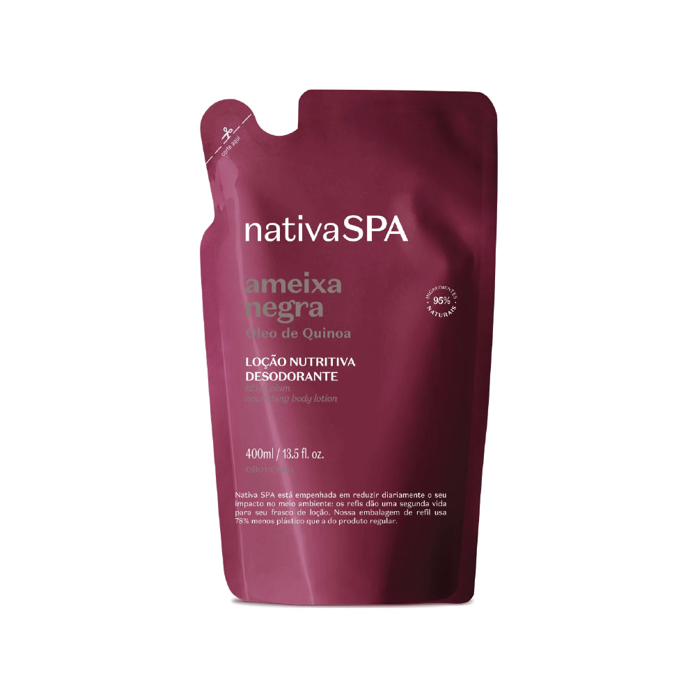 O BOTICARIO NATIVA SPA BLACK PLUM BODY LOTION REFILL 400ML