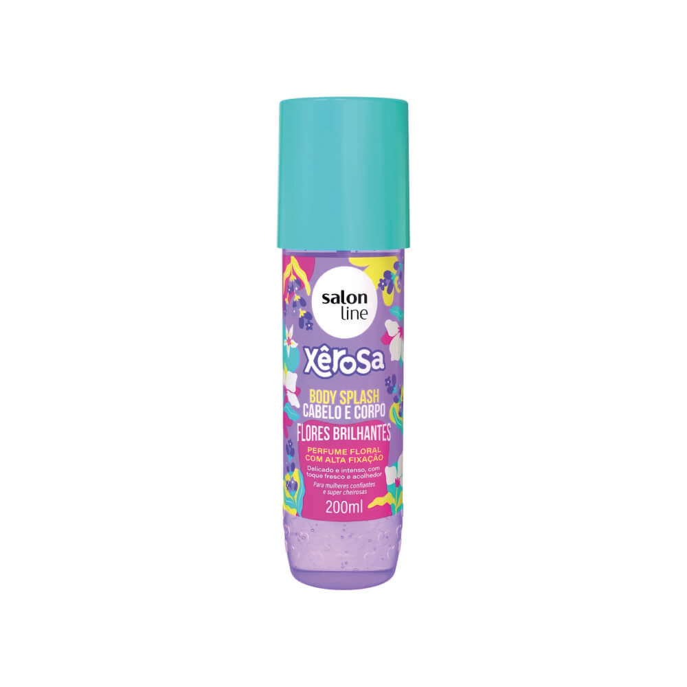 SALON LINE BRIGHT FLOWERS BODY SPLASH FOR HAIR & BODY 200ML