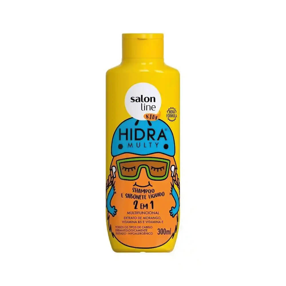 SALON LINE HIDRA MULTY KIDS SHAMPOO & BODY WASH 300ML SET