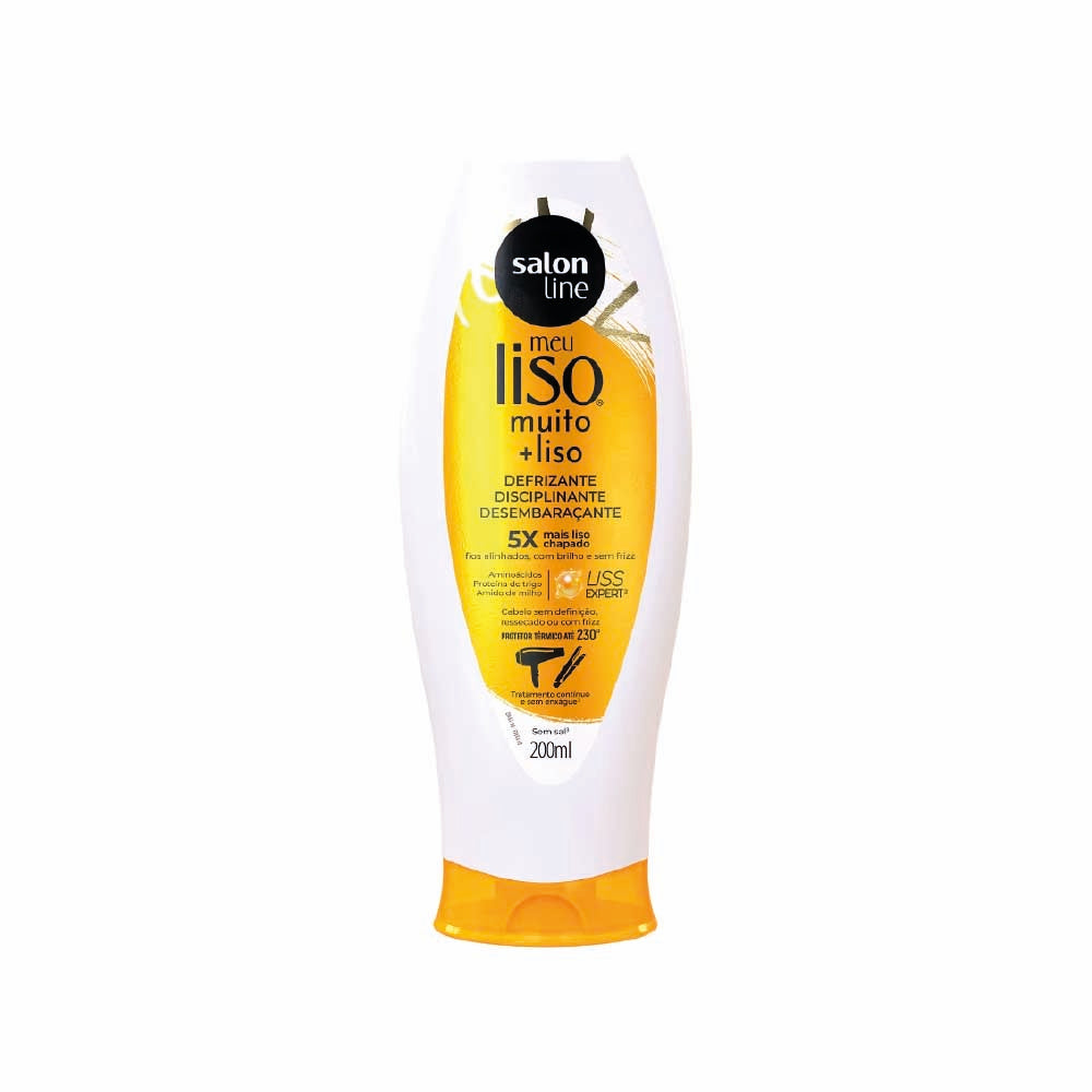 SALON LINE MY ULTRA STRAIGHT HEAT PROTECTANT & SMOOTHING CREAM 200ML