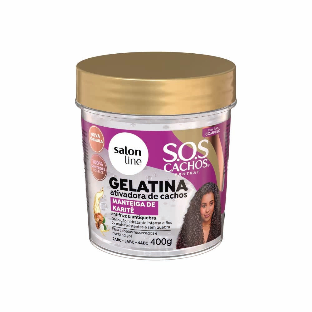 SALON LINE S.O.S CURLS SHEA BUTTER CURL ACTIVATOR GEL 400G