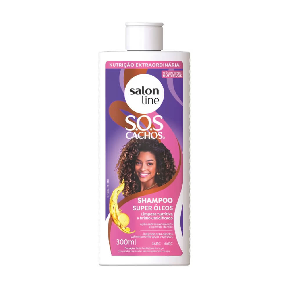 SALON LINE SOS CURLS SUPER OILS SHAMPOO 300ML