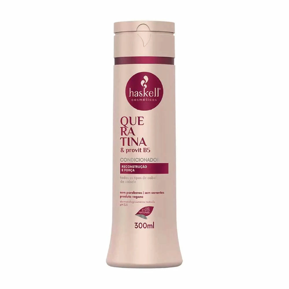 Haskell hair care product bottle on a white background