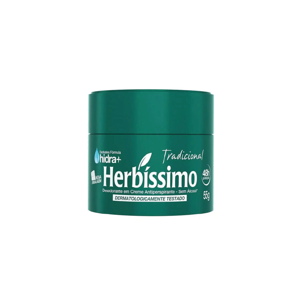 HERBISSIMO TRADITIONAL ANTIPERSPIRANT CREAM DEODORANT 55G