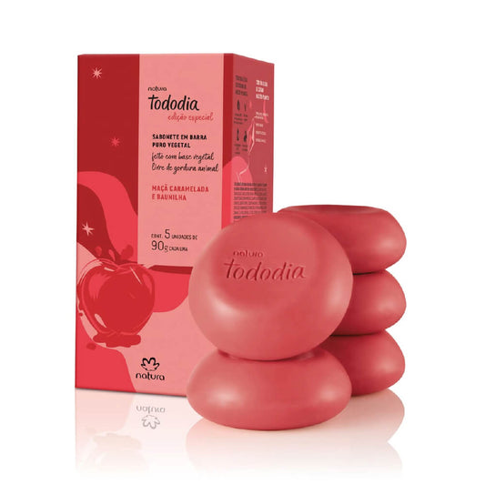 NATURA TODODIA CARAMELIZED APPLE AND VANILLA BAR SOAP 450G