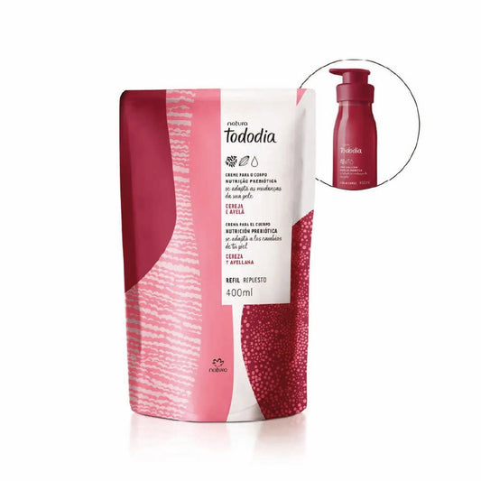 NATURA TODODIA CHERRY AND HAZELNUT BODY LOTION REFILL 400ML