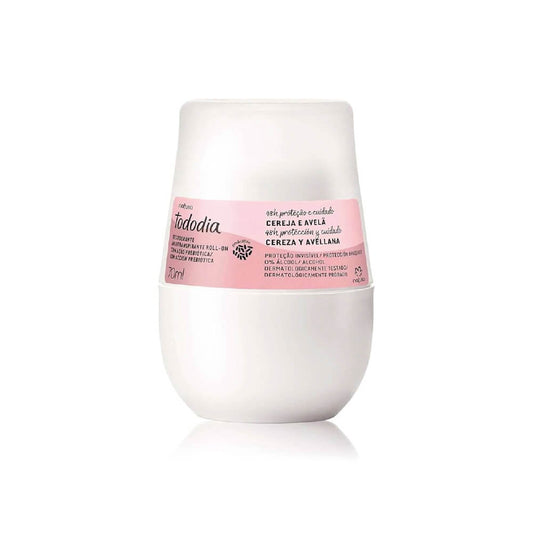 NATURA TODODIA CHERRY AND HAZELNUT ROLL-ON DEODORANT 70ML