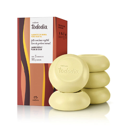 NATURA TODODIA PINK JAMBO & CASHEW FLOWER BAR SOAP 450G