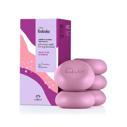 NATURA TODODIA PLUM & VANILLA FLOWER SOAP 450G