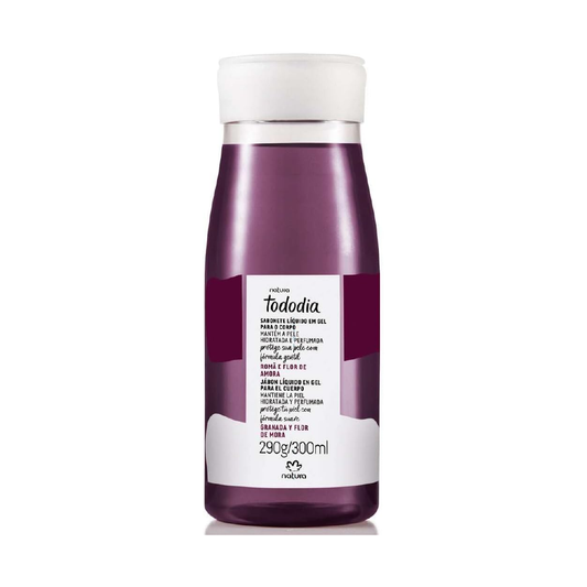 NATURA TODODIA POMEGRANATE AND BLACKBERRY BLOSSOM GEL BODY WASH 300ML