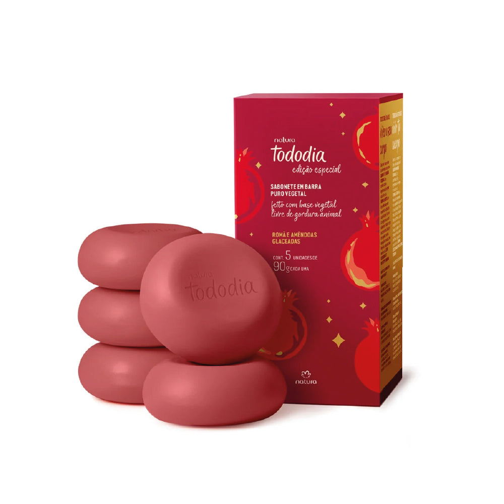 NATURA TODODIA POMEGRANATE & GLAZED ALMONDS BAR SOAP 450G