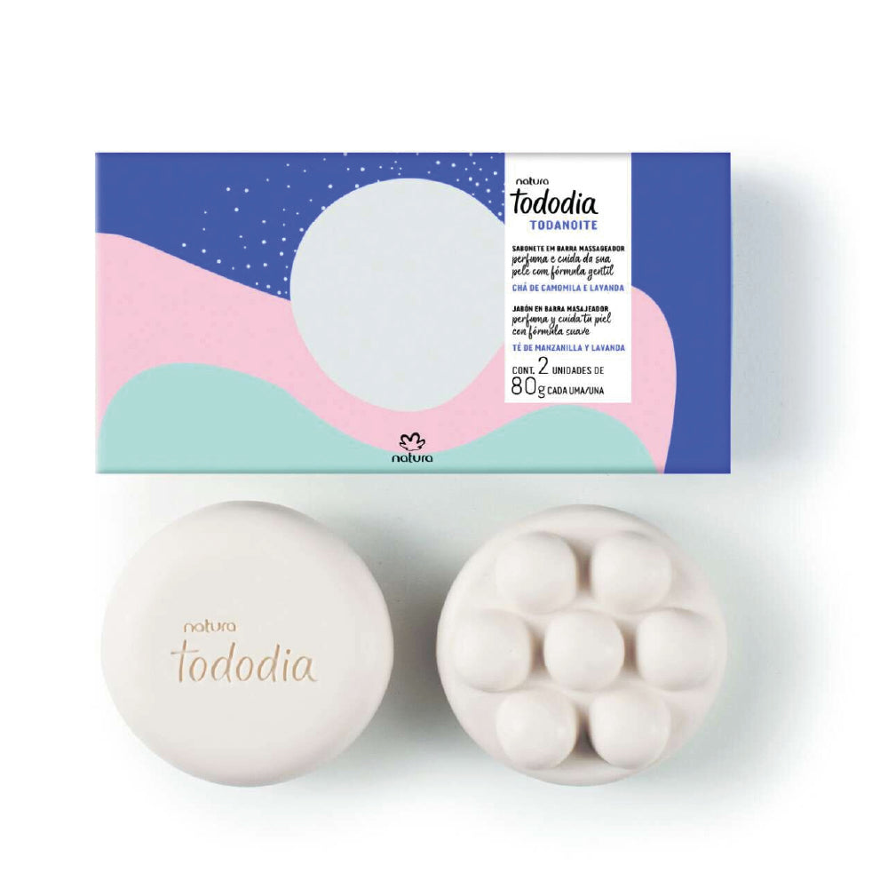 NATURA TODODIA CHAMOMILE AND LAVENDER MASSAGE BAR SOAP 160G