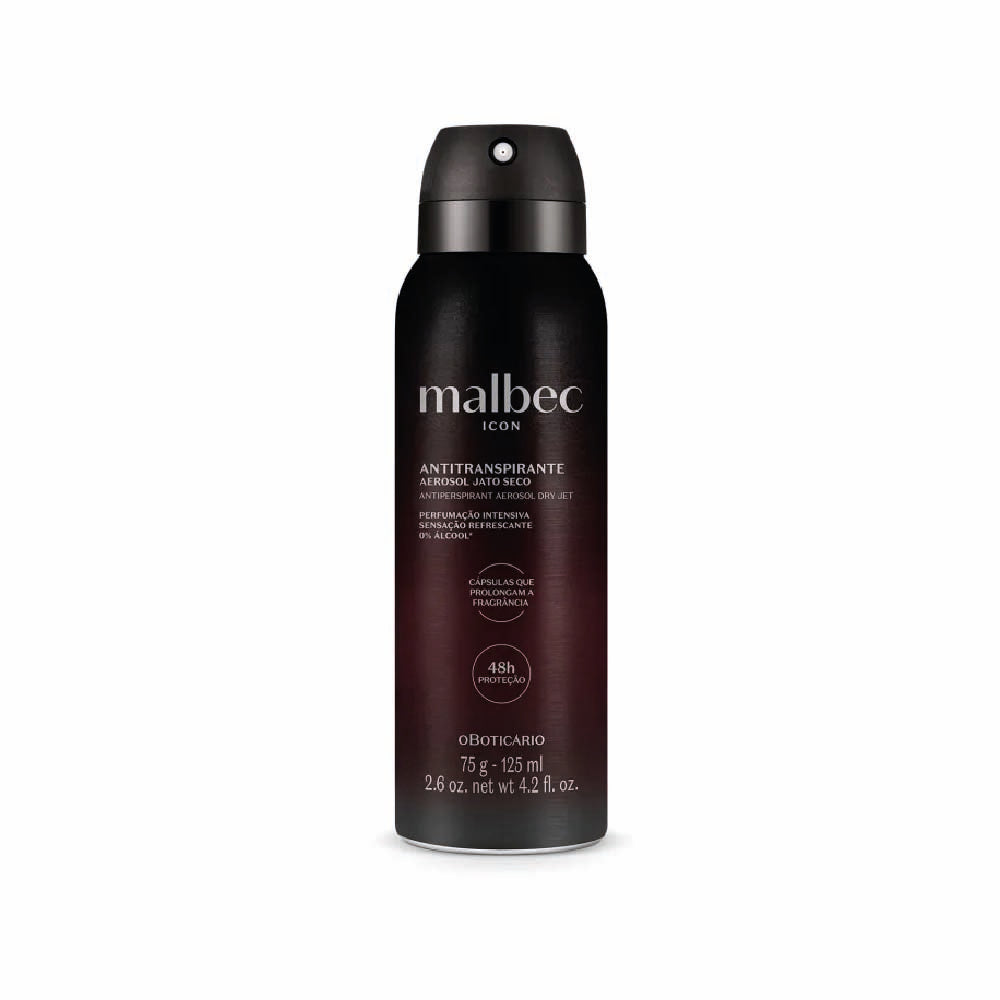 O BOTICARIO MALBEC DEODORANT AEROSOL 125ML