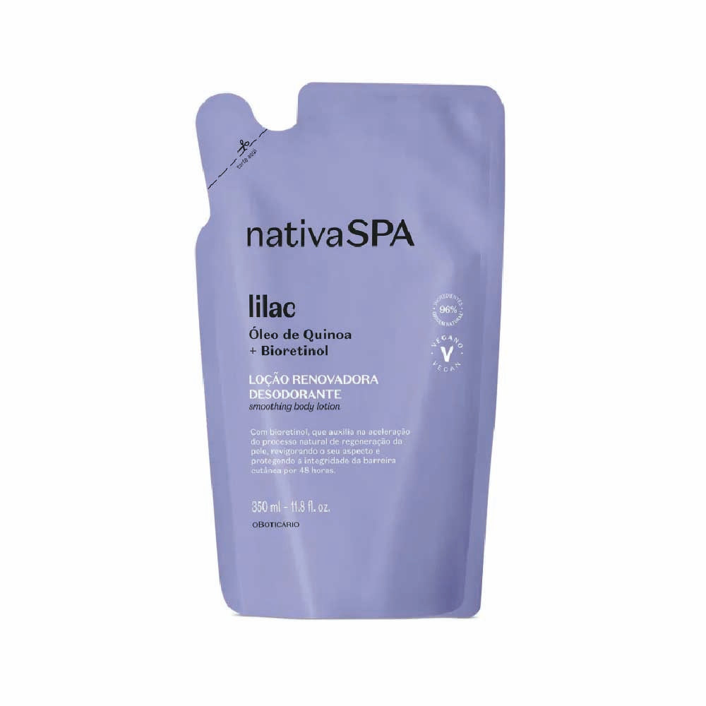 O BOTICARIO NATIVA LILAC BODY LOTION REFILL 400ML