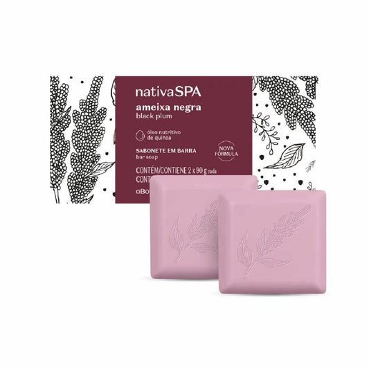 O BOTICARIO NATIVA SPA BLACK PLUM BAR SOAP 180G