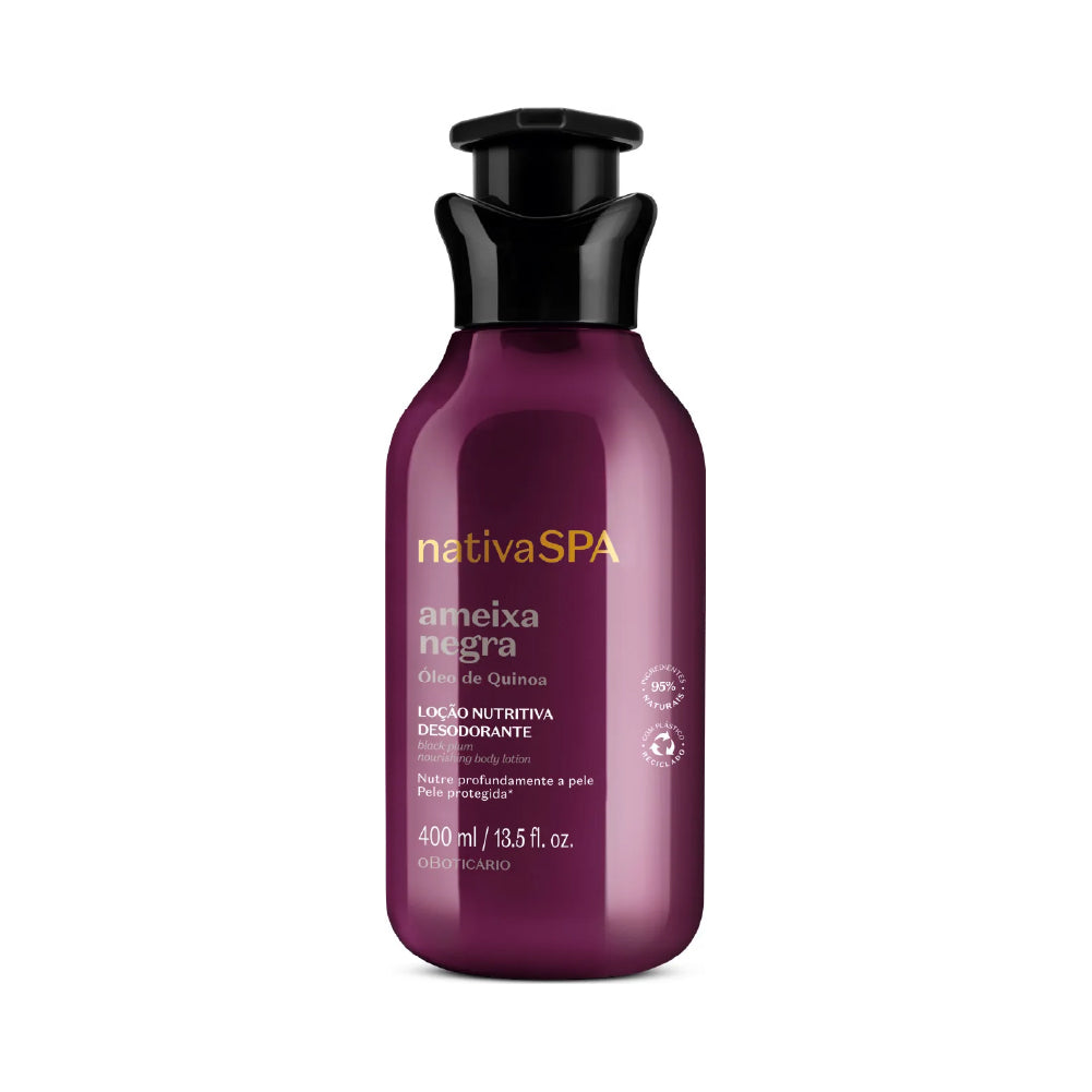 O BOTICARIO NATIVA SPA BLACK PLUM BODY LOTION 400ML