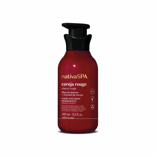 O BOTICARIO NATIVA SPA CHERRY ROUGE BODY LOTION 400ML