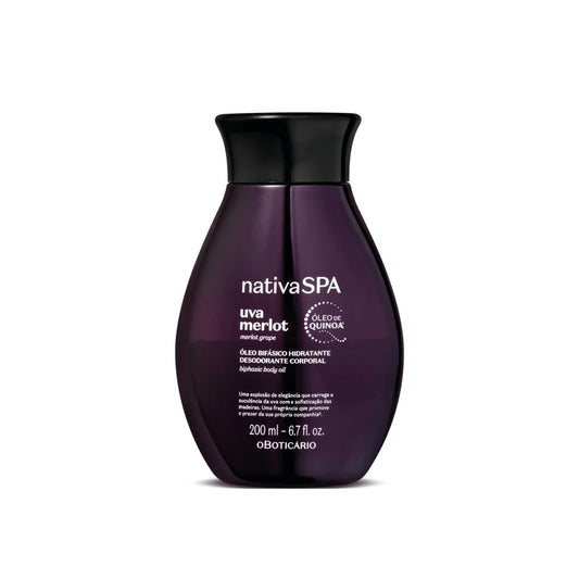 O BOTICARIO NATIVA SPA MERLOT GRAPE BIPHASE BODY OIL 200ML