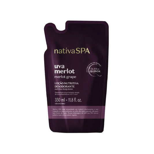 O BOTICARIO NATIVA SPA MERLOT GRAPE BODY LOTION REFILL 400ML