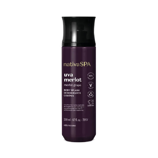 O BOTICARIO NATIVA SPA MERLOT GRAPE BODY SPLASH 200ML