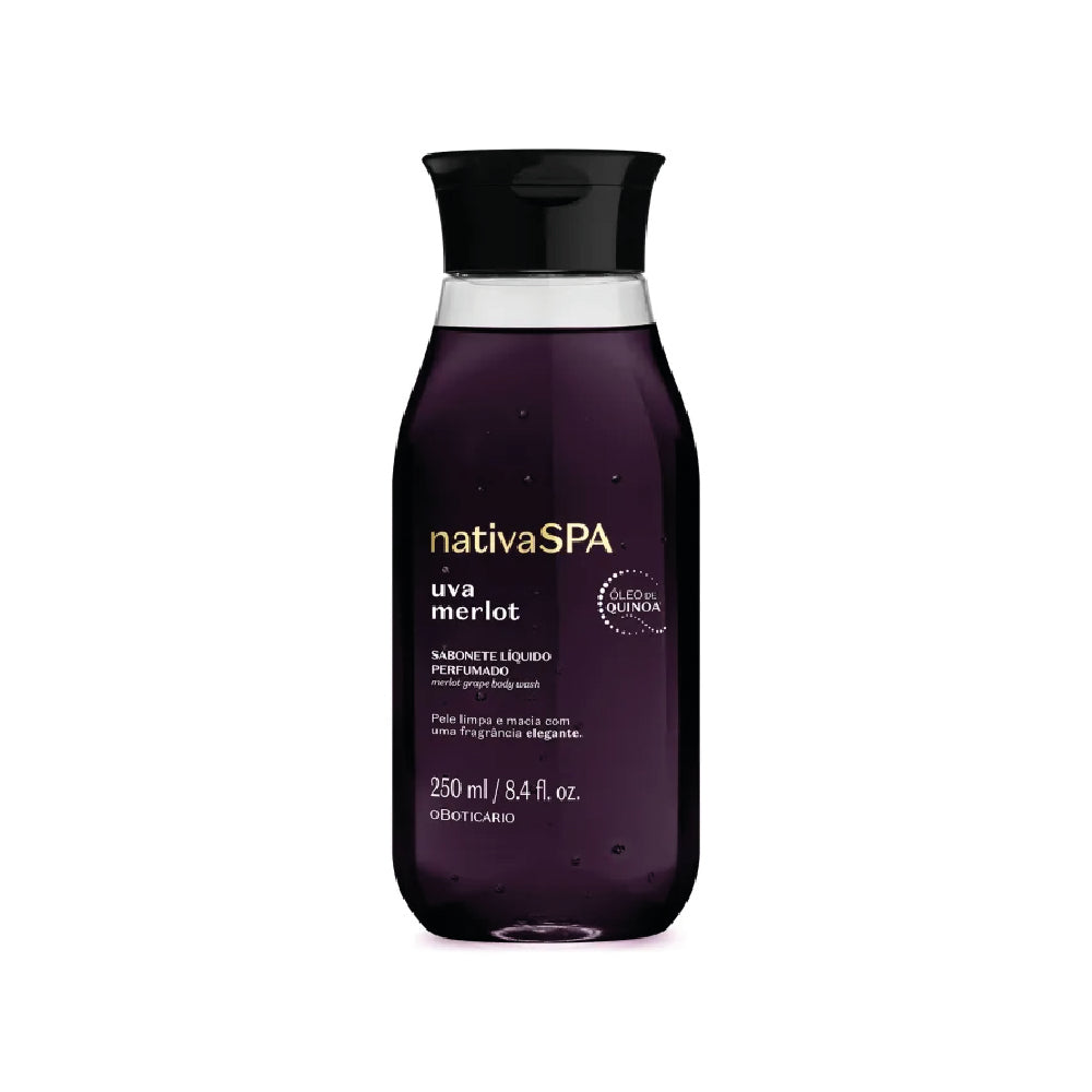 O BOTICARIO NATIVA SPA MERLOT GRAPE BODY WASH 250ML