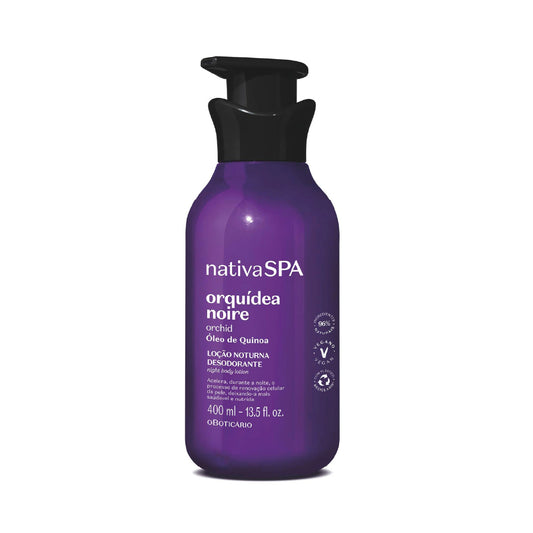 O BOTICARIO NATIVA SPA ORCHID NOIRE NIGHT BODY LOTION 400ML