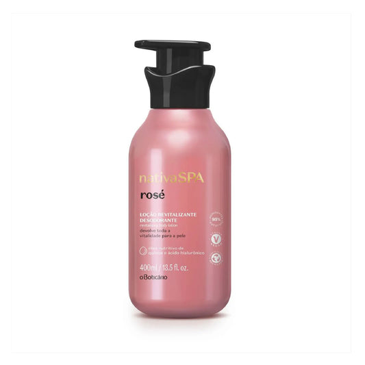 O BOTICARIO NATIVA SPA ROSÉ REVITALISING BODY LOTION 400ML
